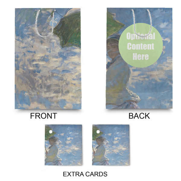 Promenade Woman by Claude Monet Large Gift Bag - Approval