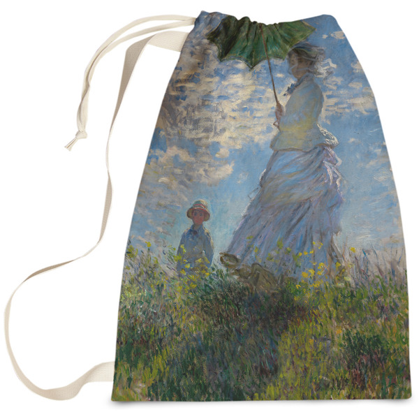 Custom Promenade Woman by Claude Monet Laundry Bag - Large