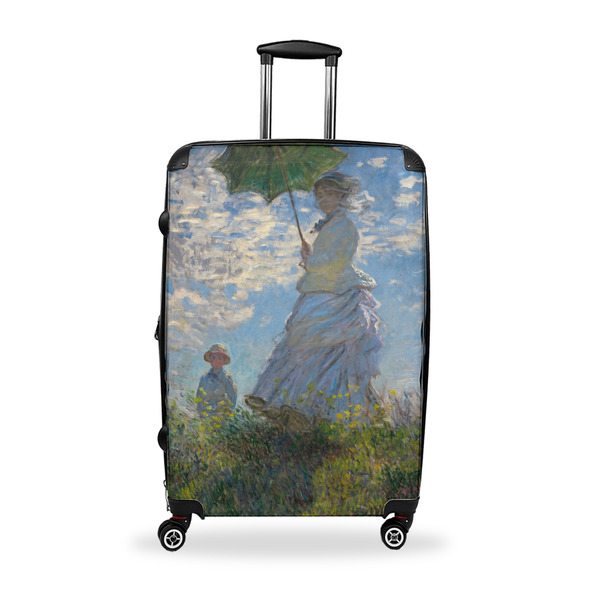 Custom Promenade Woman by Claude Monet Suitcase - 28" Large - Checked