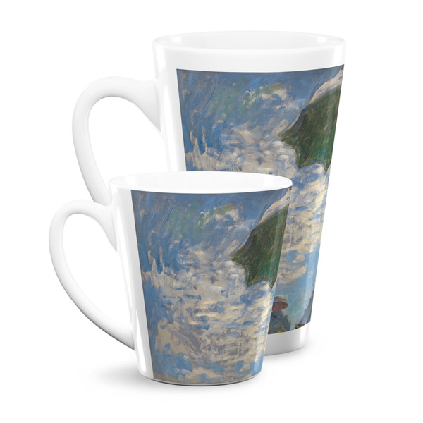 Promenade Woman by Claude Monet Latte Mugs Main