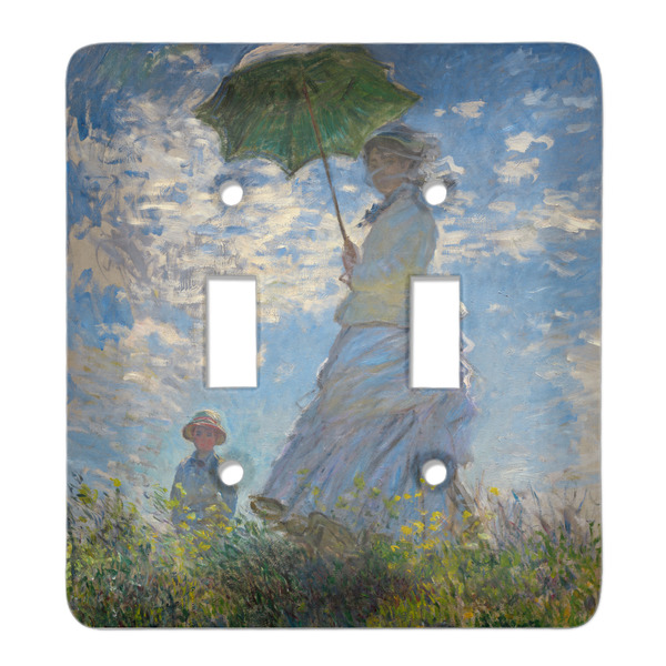 Custom Promenade Woman by Claude Monet Light Switch Cover (2 Toggle Plate)