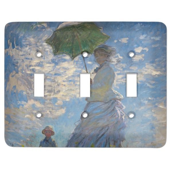 Custom Promenade Woman by Claude Monet Light Switch Cover (3 Toggle Plate)