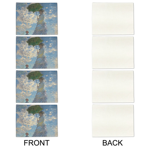 Promenade Woman by Claude Monet Linen Placemat - APPROVAL Set of 4 (single sided)