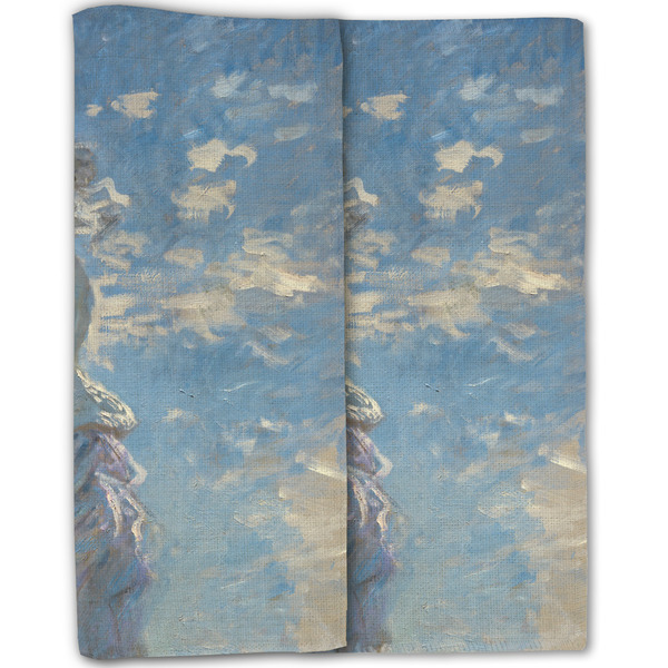 Promenade Woman by Claude Monet Linen Placemat - Folded Half (double sided)