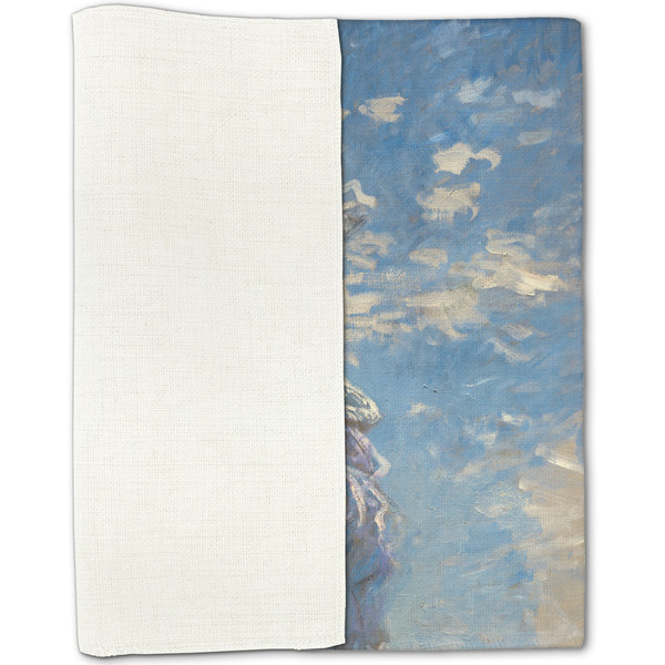 Promenade Woman by Claude Monet Linen Placemat - Folded Half