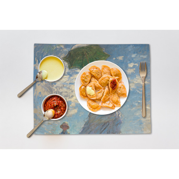 Promenade Woman by Claude Monet Linen Placemat - Lifestyle (single)