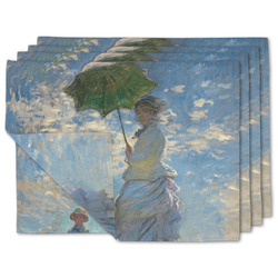 Promenade Woman by Claude Monet Double-Sided Linen Placemat - Set of 4