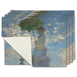 Promenade Woman by Claude Monet Single-Sided Linen Placemat - Set of 4