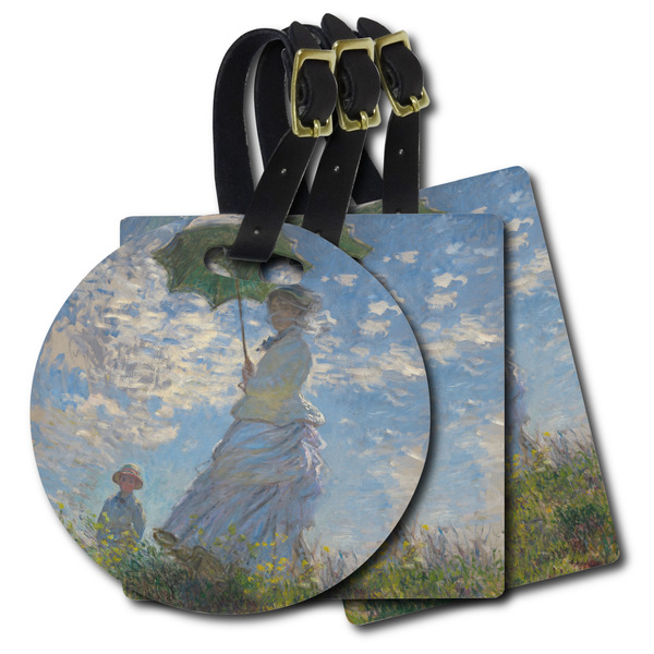 Custom Promenade Woman by Claude Monet Plastic Luggage Tag