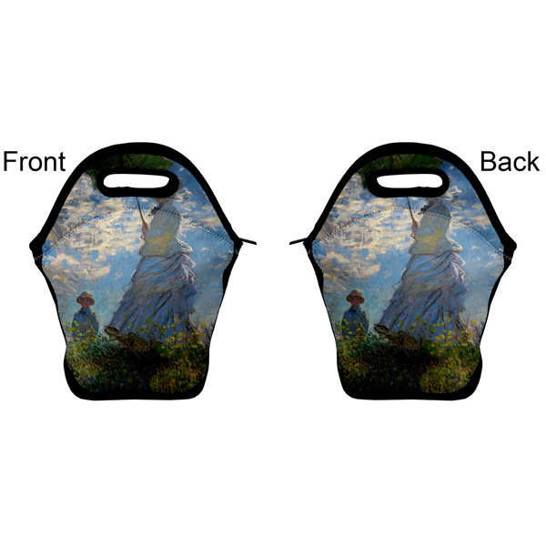 Promenade Woman by Claude Monet Lunch Bag - Front and Back