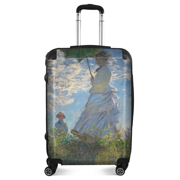 Custom Promenade Woman by Claude Monet Suitcase - 24" Medium - Checked