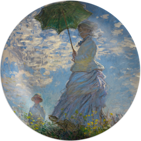 Custom Promenade Woman by Claude Monet Melamine Plate