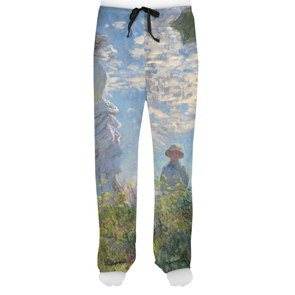 Promenade Woman by Claude Monet Men's Pjs Front - on model