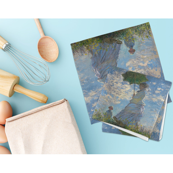 Promenade Woman by Claude Monet Microfiber Dish Rag - LIFESTYLE