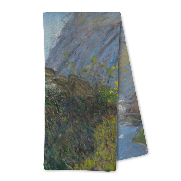 Custom Promenade Woman by Claude Monet Kitchen Towel - Microfiber