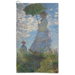 Promenade Woman by Claude Monet Microfiber Golf Towel