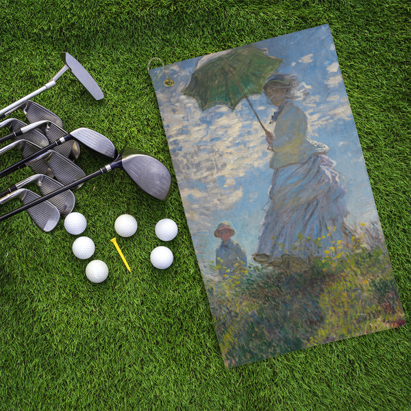 Promenade Woman by Claude Monet Microfiber Golf Towels - LIFESTYLE
