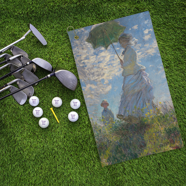 Promenade Woman by Claude Monet Microfiber Golf Towels - LIFESTYLE