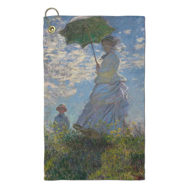 Custom Promenade Woman by Claude Monet Microfiber Golf Towel - Small