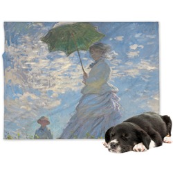 Promenade Woman by Claude Monet Dog Blanket - Large