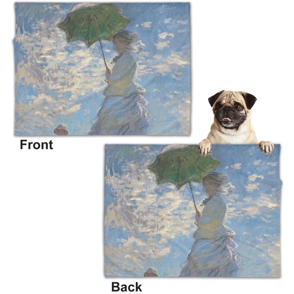 Promenade Woman Microfleece Dog Blanket - Regular - Front & Back