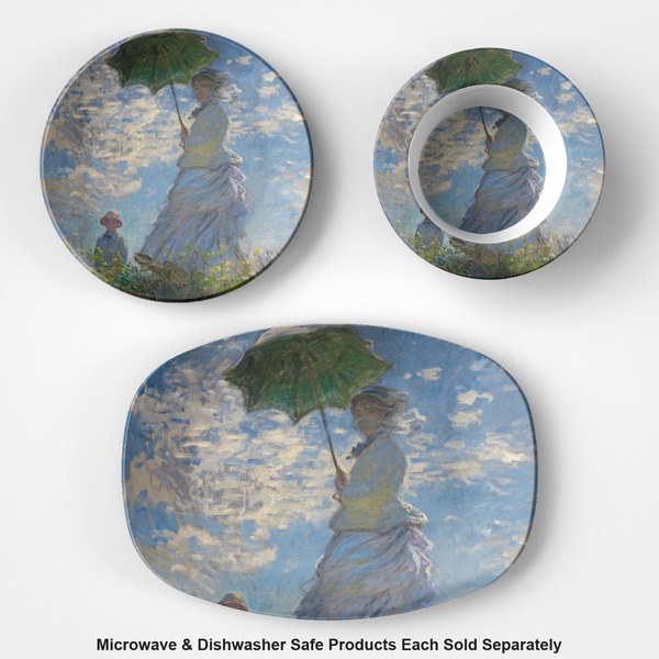 Promenade Woman Microwave & Dishwasher Safe CP Plastic Dishware - Group