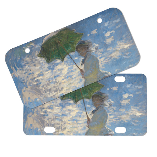 Promenade Woman by Claude Monet Mini License Plates - MAIN (4 and 2 Holes)