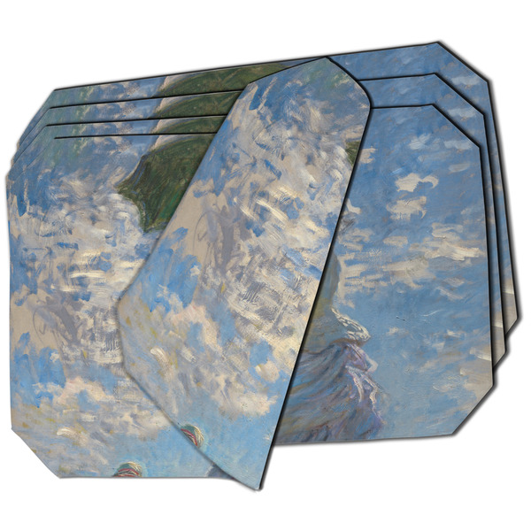 Custom Promenade Woman by Claude Monet Dining Table Mat - Octagon - Set of 4 (Double-SIded)