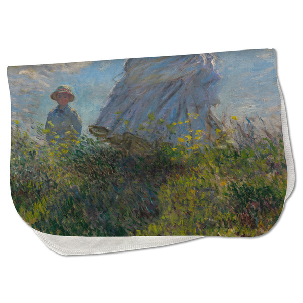 Custom Promenade Woman by Claude Monet Burp Cloth - Fleece