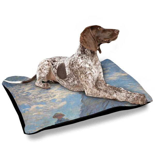 Promenade Woman by Claude Monet Outdoor Dog Beds - Large - IN CONTEXT