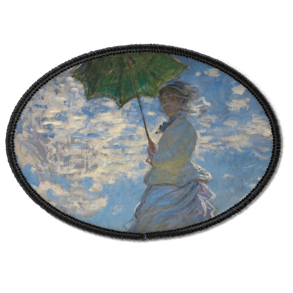 Custom Promenade Woman by Claude Monet Iron On Oval Patch
