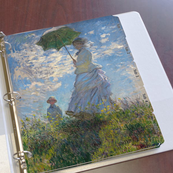 Promenade Woman by Claude Monet Page Dividers - Set of 5 - In Context