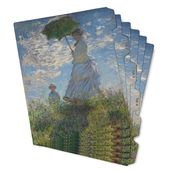 Custom Promenade Woman by Claude Monet Binder Tab Divider - Set of 6