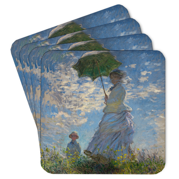 Custom Promenade Woman by Claude Monet Paper Coasters