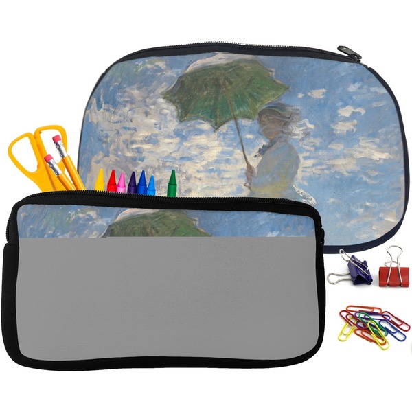 Promenade Woman by Claude Monet Pencil / School Supplies Bags Small and Medium