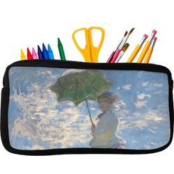 Promenade Woman by Claude Monet Neoprene Pencil Case - Small