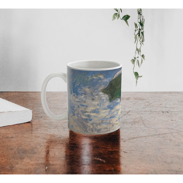 Promenade Woman by Claude Monet Personalized Coffee Mug - Lifestyle