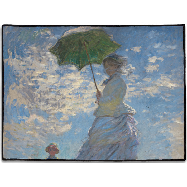 Custom Promenade Woman by Claude Monet Door Mat - 24"x18"