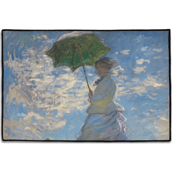Custom Promenade Woman by Claude Monet Door Mat - 36"x24"