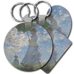 Promenade Woman by Claude Monet Plastic Keychain