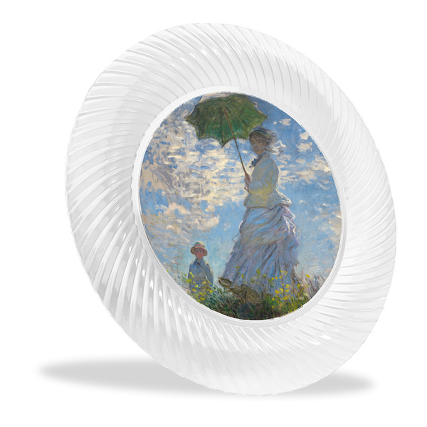 Custom Promenade Woman by Claude Monet Plastic Party Dinner Plates - 10"