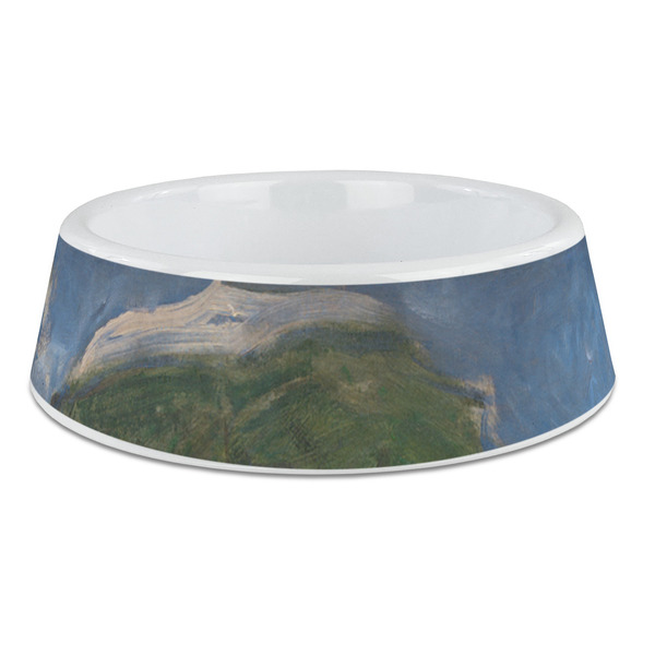 Custom Promenade Woman by Claude Monet Plastic Dog Bowl - Large
