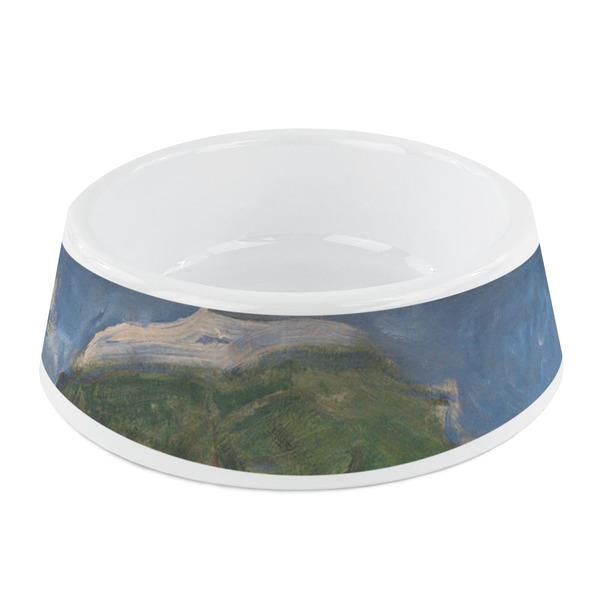 Custom Promenade Woman by Claude Monet Plastic Dog Bowl - Small