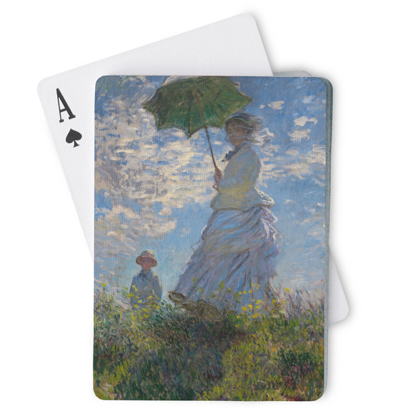 Custom Promenade Woman by Claude Monet Playing Cards
