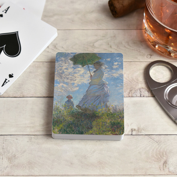 Promenade Woman by Claude Monet Playing Cards - In Context