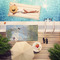 Promenade Woman by Claude Monet Pool Towel Lifestyle