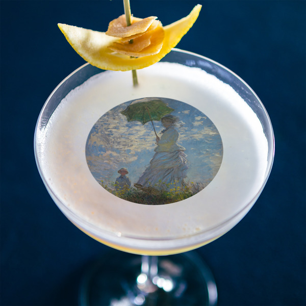 Promenade Woman by Claude Monet Printed Drink Topper - Medium - In Context