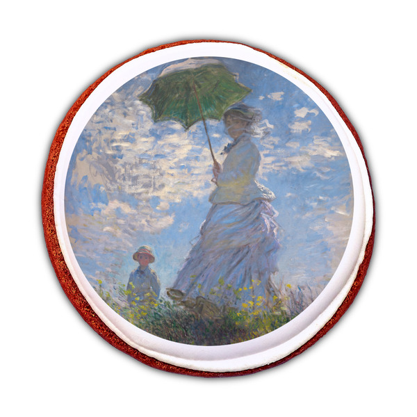 Promenade Woman by Claude Monet Printed Icing Circle - Medium - On Cookie