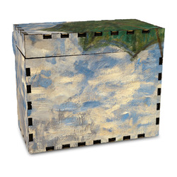 Promenade Woman by Claude Monet Wood Recipe Box - Full Color Print