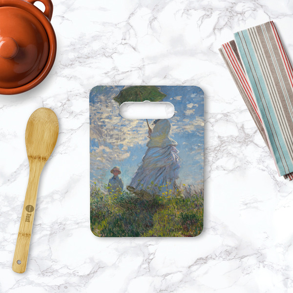 Promenade Woman by Claude Monet Rectangle Trivet with Handle - LIFESTYLE